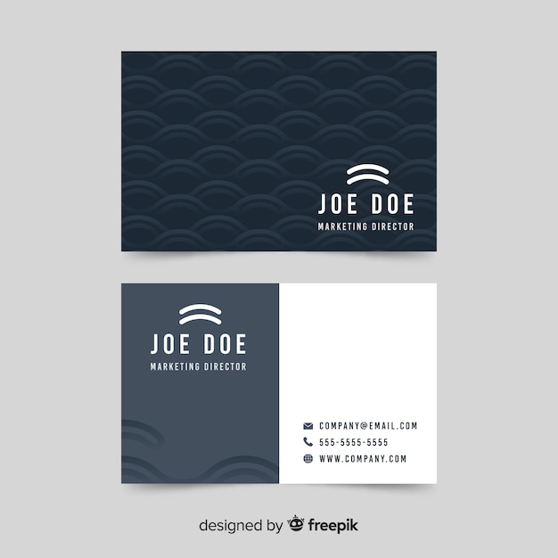 Abstract geometric business card template