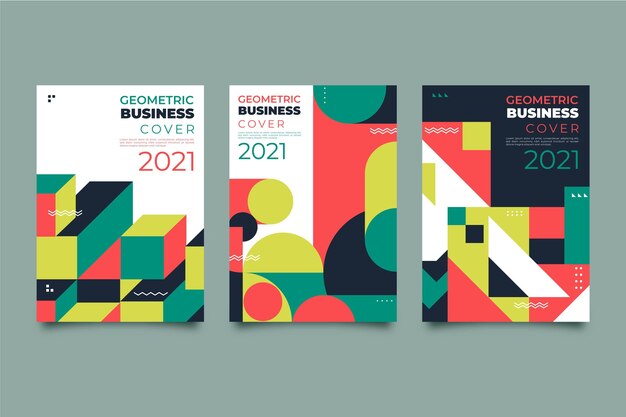 Abstract geometric business cover pack