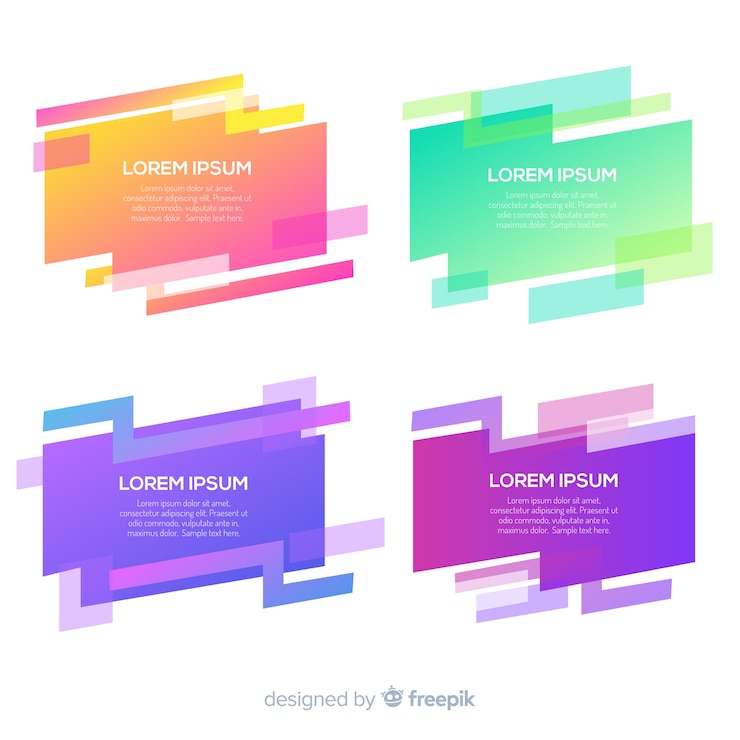 Free Vector abstract geometric collection