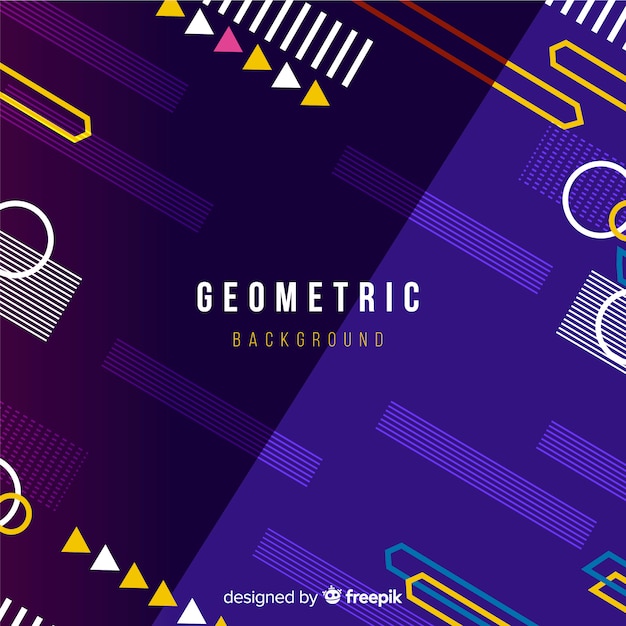 Abstract geometric colorful background