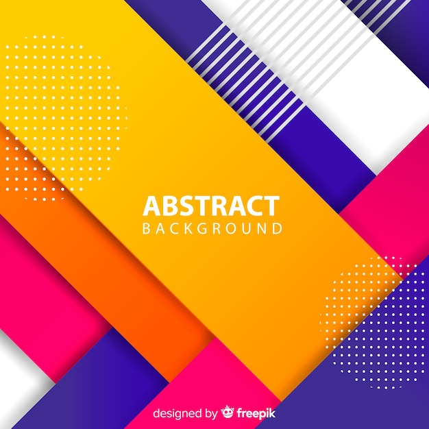 Free vector abstract geometric colorful