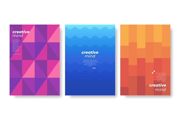 Abstract geometric cover collection