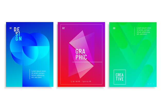 Abstract geometric cover collection