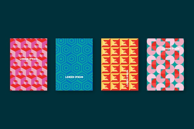 Abstract geometric cover collection