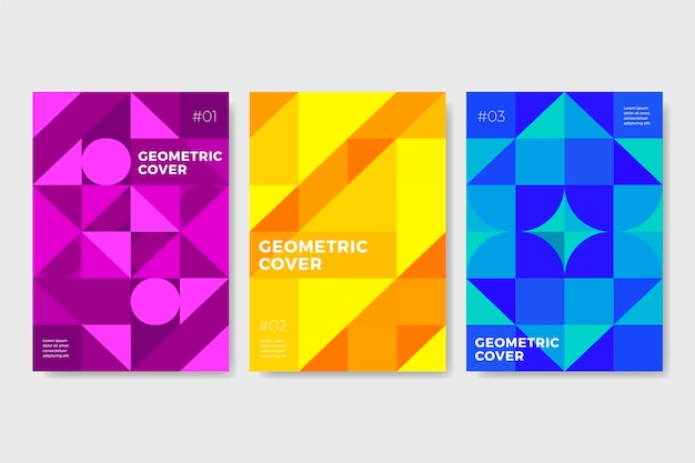 Abstract geometric cover collection