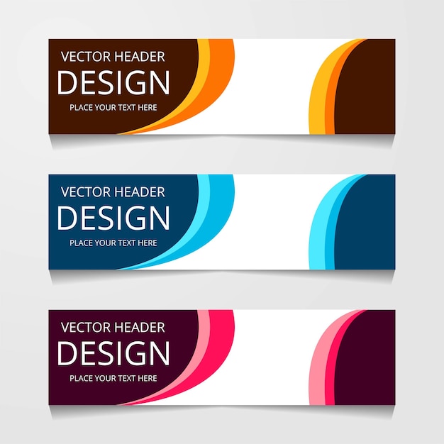 Abstract geometric design banner web template vector illustration