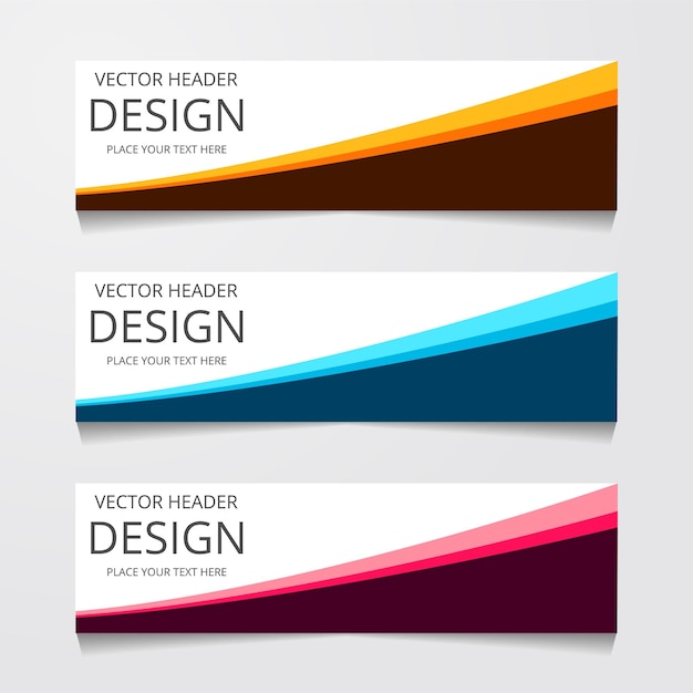 Free vector abstract geometric design banner web template vector illustration