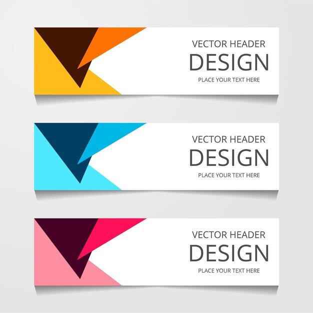 abstract geometric design banner web template vector illustration