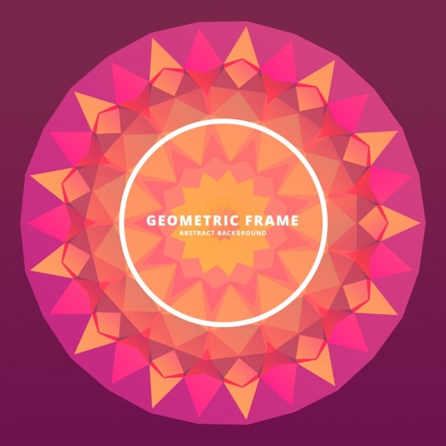 Free vector abstract geometric frame