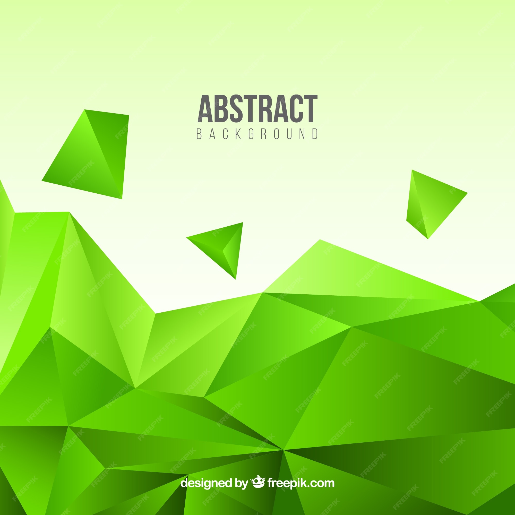 Free Vector | Abstract geometric green background