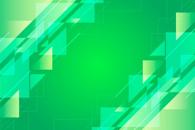 Abstract geometric green background