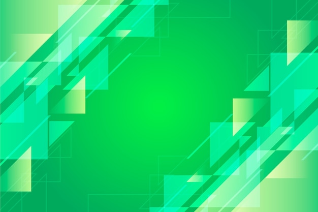 Abstract geometric green background