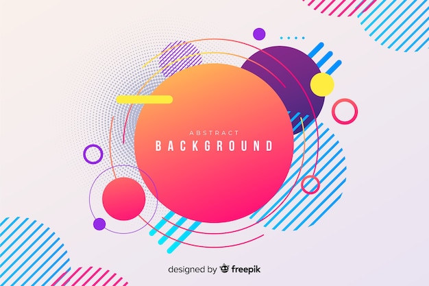 Abstract geometric modern circles background