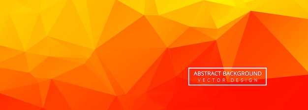 Free vector abstract geometric polygonal banner