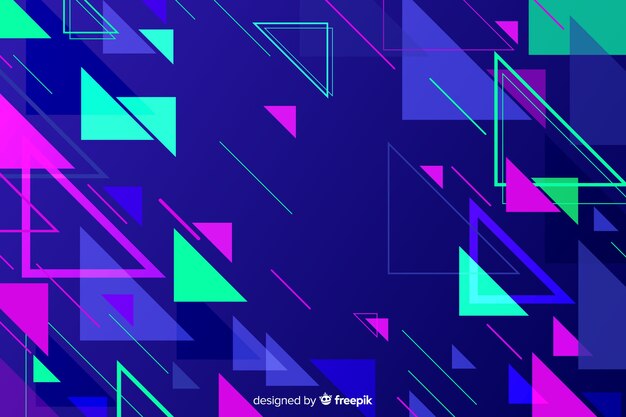 Abstract geometric polygonal shapes background