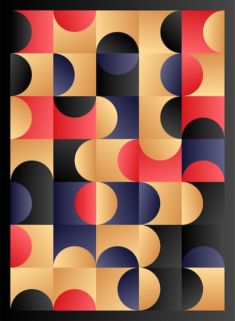 Free vector abstract geometric poster cover flyer designs vector illustration