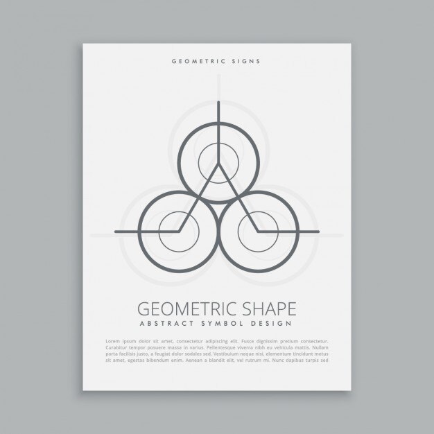 Бесплатное векторное изображение Абстрактный геометрический постер