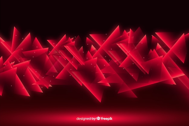 Free vector abstract geometric red lights