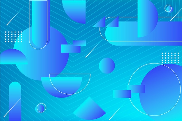 Free vector abstract geometric shapes background