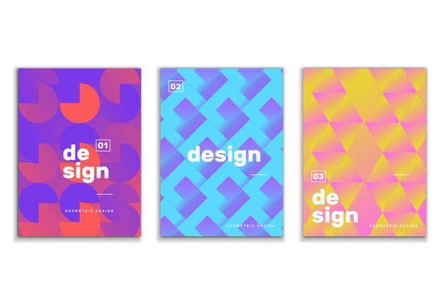 Abstract geometric shapes covers