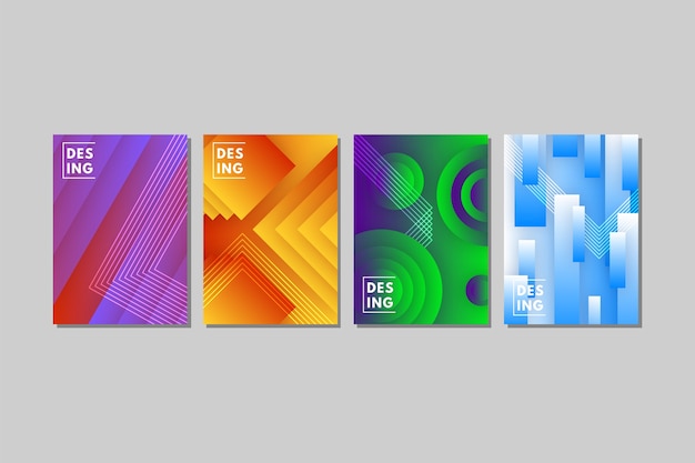 Abstract geometric shapes covers