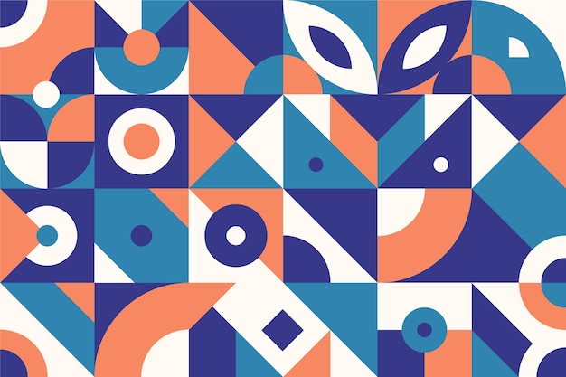 Free vector abstract geometric shapes flat design