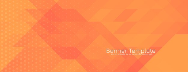 Abstract geometric triangular mosaic pattern banner design