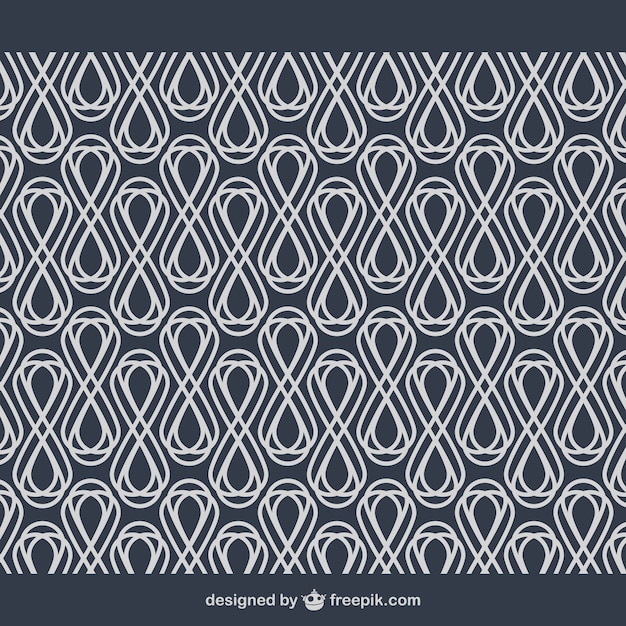 Free vector abstract geometry arabesque background