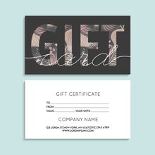 Restaurant gift cards