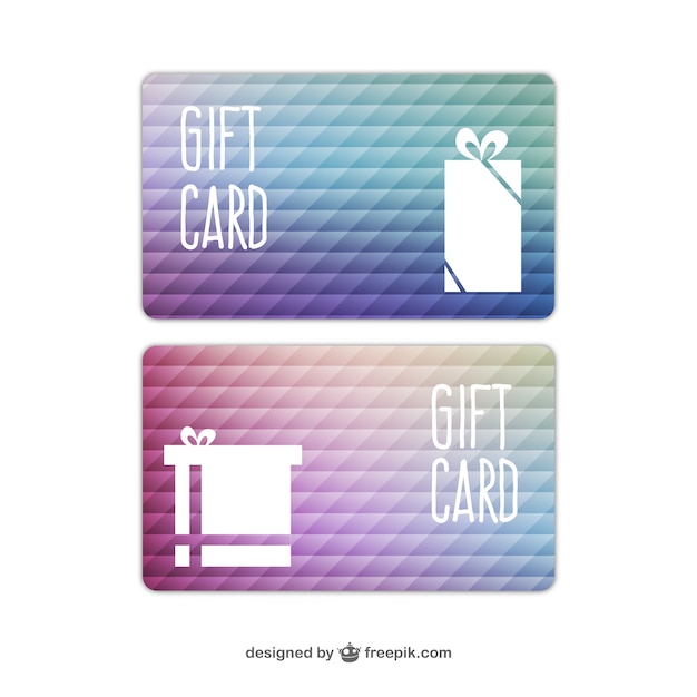 Free vector abstract gift card