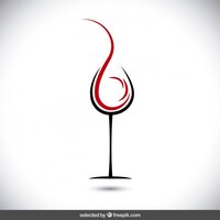 Аннотация бокал вина логотипом