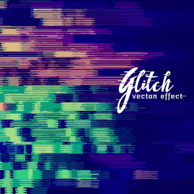 Abstract glitch background with distortion effect