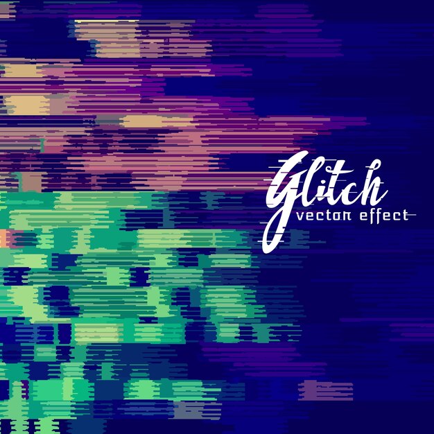 Abstract glitch background with distortion effect