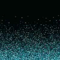 Free vector abstract glitters falling particles on black background