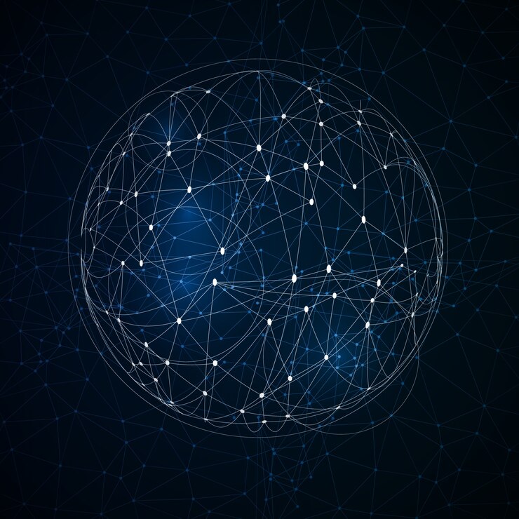 Free Vector abstract global technology background