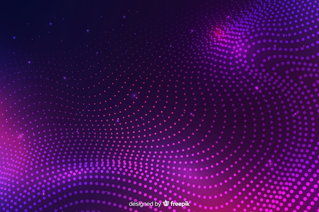 Abstract glowing particles shapes background