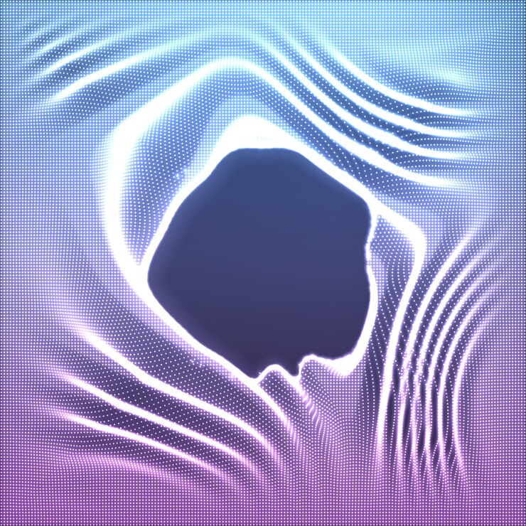 Free Vector  abstract glowing point noise background. 