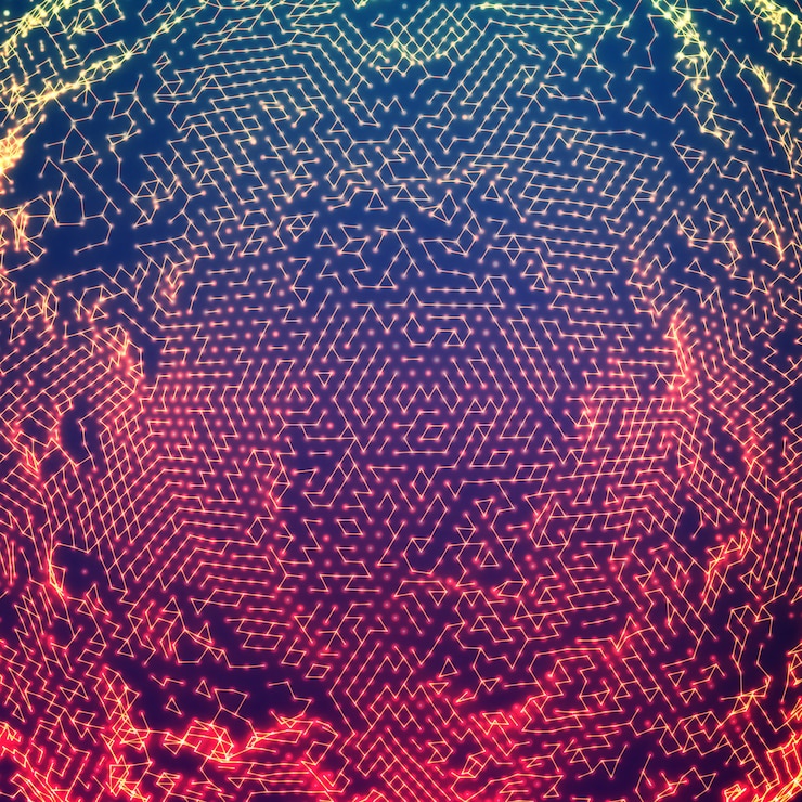 Free Vector  abstract glowing point noise background. 