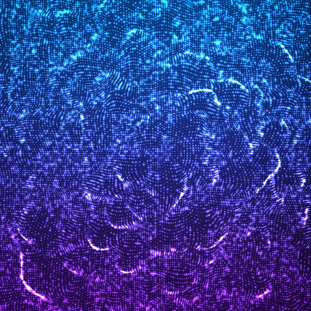  abstract glowing point noise blue background. 