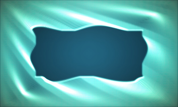  abstract glowing point noise blue background. 