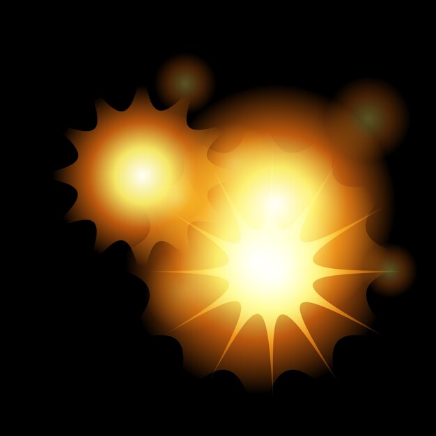 Abstract glowing star background