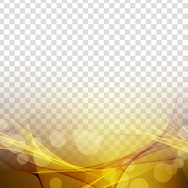 Abstract glowing stylish wave transparent background
