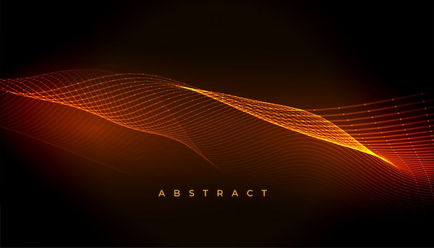 Free vector abstract glowing wavy lines flowing background design