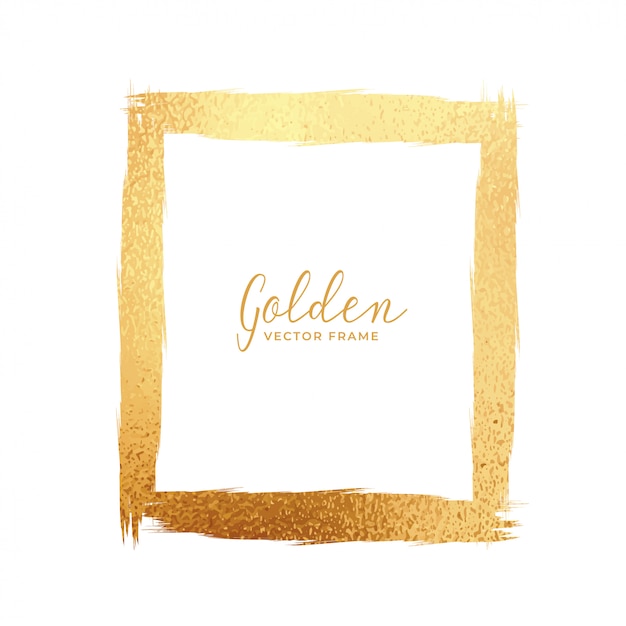 Free vector abstract gold foil texture frame