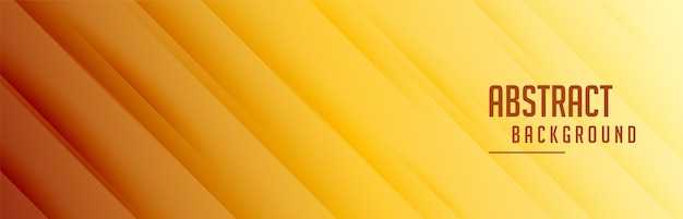Free vector abstract golden banner with stripes pattern
