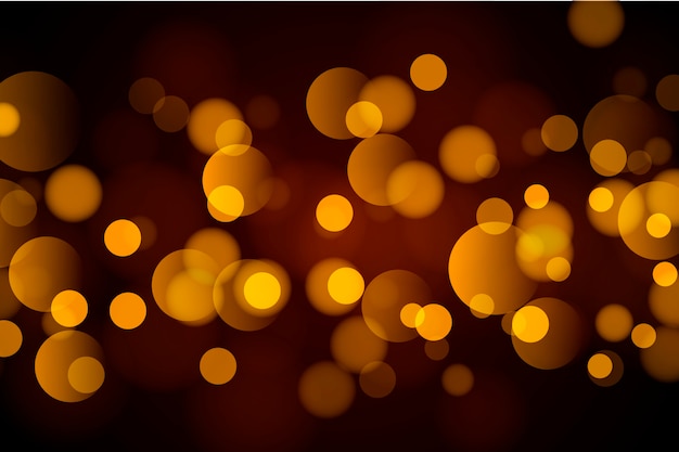 Abstract golden bokeh background