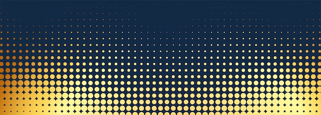 Free vector abstract golden dotted banner background