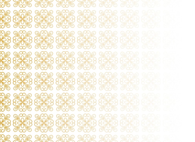 Abstract golden floral pattern background