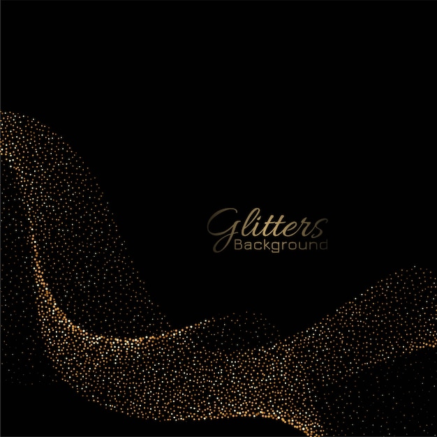 Abstract golden glitters background
