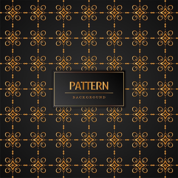 Free vector abstract golden pattern decorative background